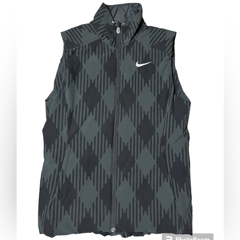 Nike Thermal Full Zip Womens Medium Sport Golf Vest Black 619787-010 Preowned